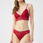 Γυναικείο Σουτιέν Minerva Dalida Bralette - Κόκκινο χωρίς Ενίσχυση