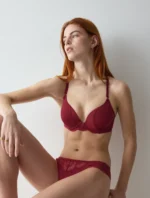 Γυναικείο Σουτιέν Triumph Love in Lace WHP - Μπορντό με Μπανέλα - Image 3