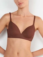 Γυναικείο Σετ Εσωρούχων Gisela Intimates - Καφέ Πουά Σουτιέν & Σλιπ - Image 3
