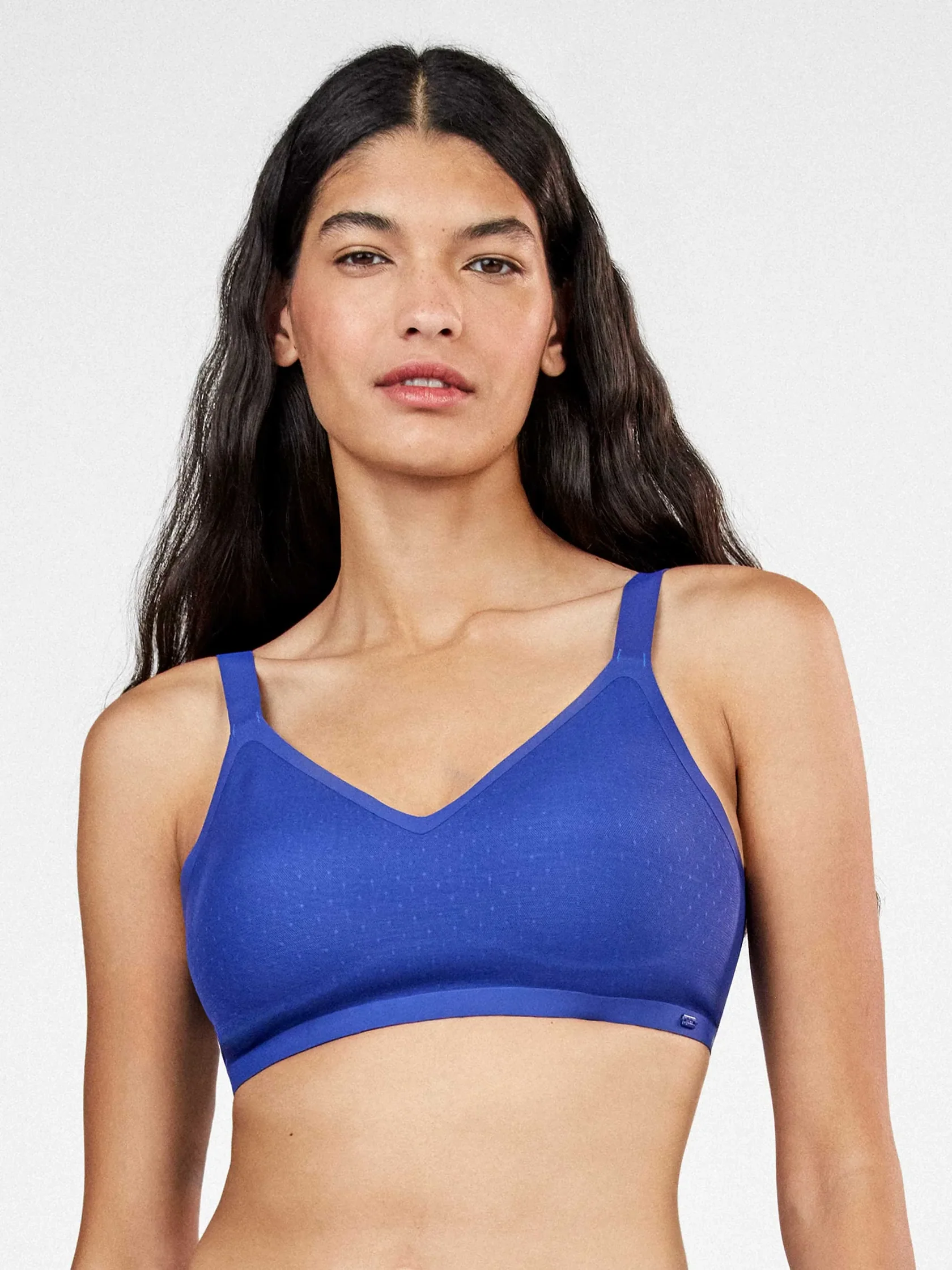 2-10203TBLUE1 Γυναικείο Σετ Εσωρούχων Gisela Intimates - Μπλε Ραφ Πουά Σουτιέν & Σλιπ - Image 1