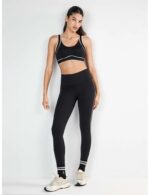 Γυναικείο Αθλητικό Σουτιέν Gisela Sport - Μαύρο με Λευκά Ρέλια - Image 2
