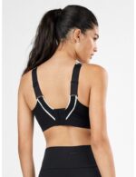 Γυναικείο Αθλητικό Σουτιέν Gisela Sport - Μαύρο με Λευκά Ρέλια - Image 4